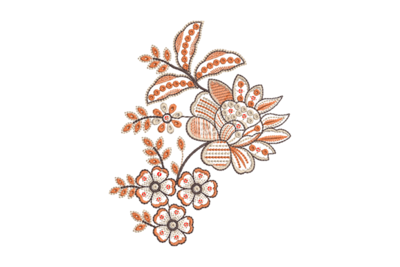 Beautiful Floral Embroidery Design