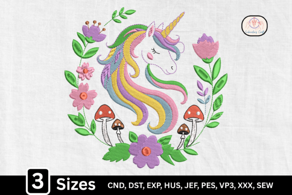 Cottagecore Mushrooms Unicorn