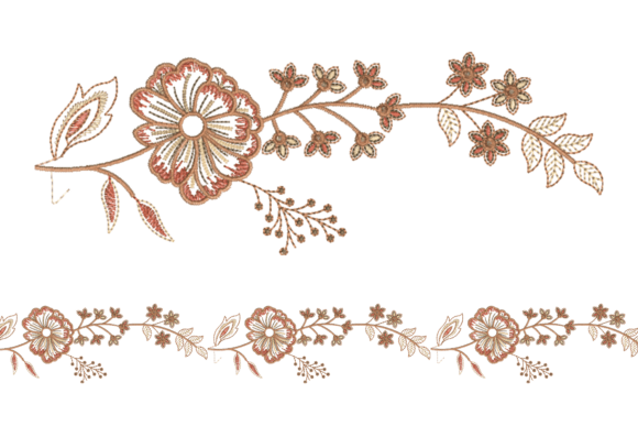 Creative Floral Border Embroidery Design Review