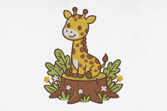 Cute Baby Giraffe: A Seasonal Embroidery Design Worth Stitching
