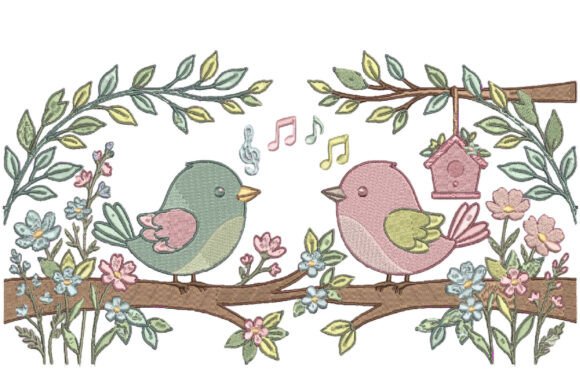 Cute Spring Birds Embroidery Design: A Seasonal Product Review