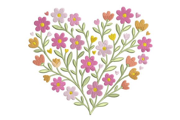 Floral Heart Embroidery Design: A Designer's Review