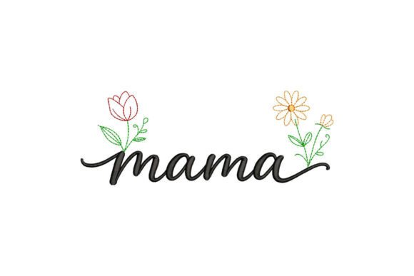 Mama Floral Embroidery Design: A Designer's Review for Boutique Sweatshirts
