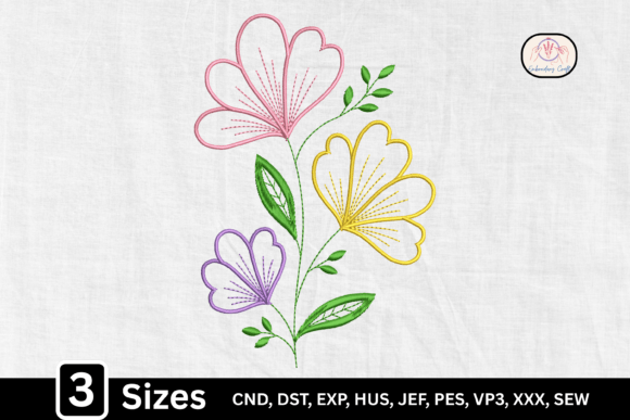 Whimsical Line Art Flower Review for Gift Shops
